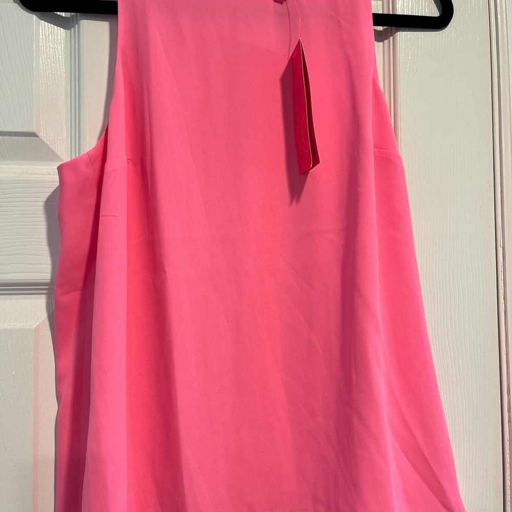 Lilly Pulitzer Vibrant Pink Tank Top NWT SZ Small. Polyester